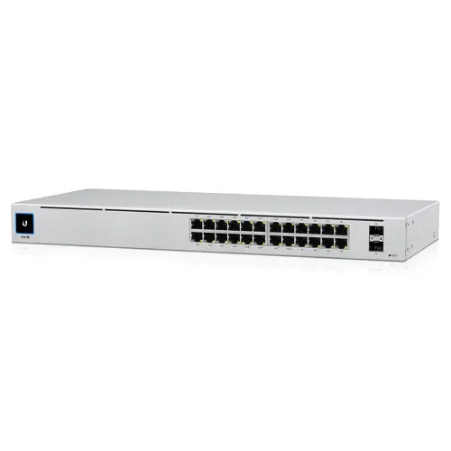 Ubiquiti UniFi 24 Port Managed Gigabit Switch, 16x PoE+ Ports, 8x Gigabit Ethernet Ports, 2xSFP